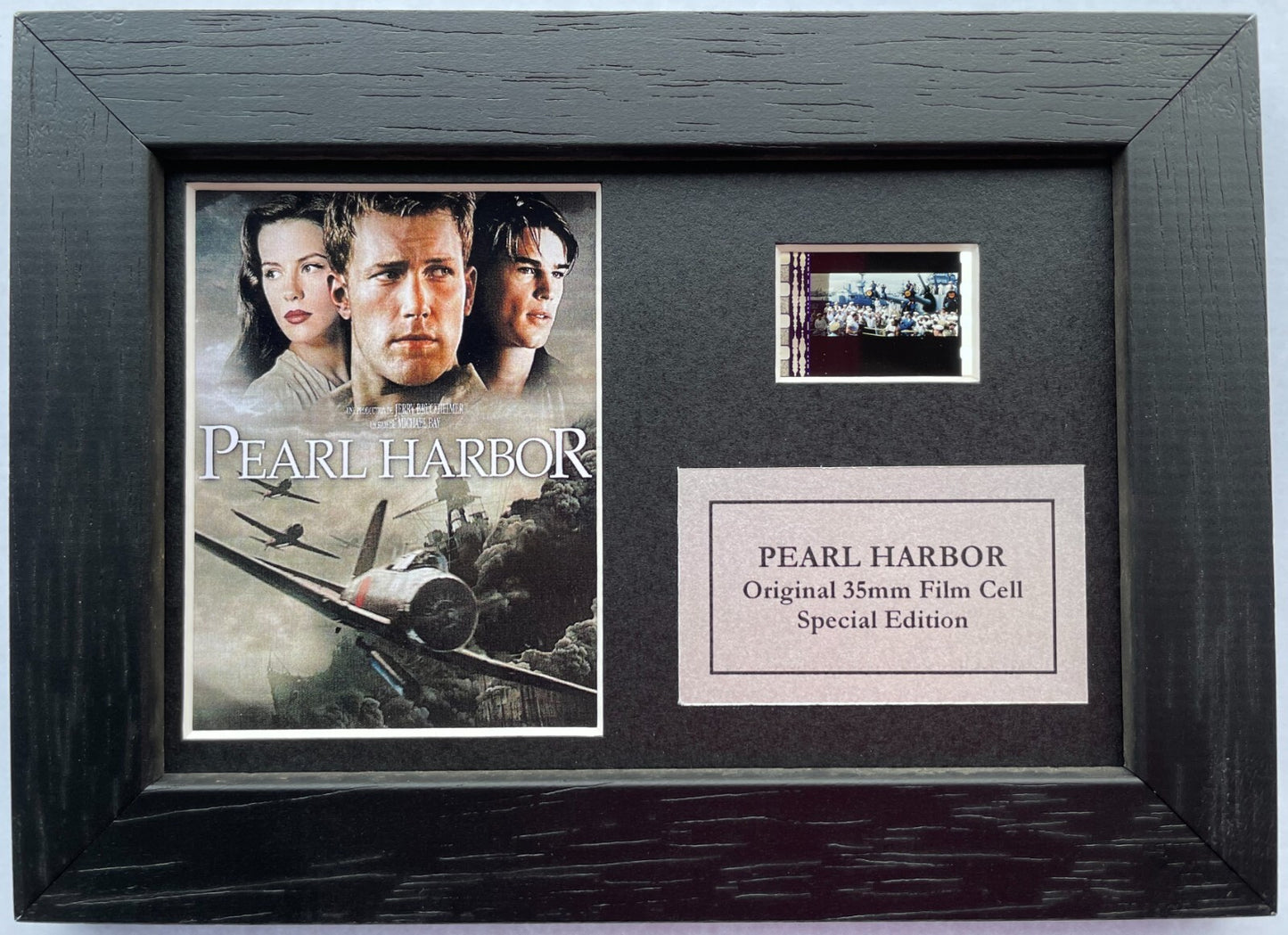 PEARL HARBOR Original Mini 35mm Film Cells set in Quality Wood Frame + COA