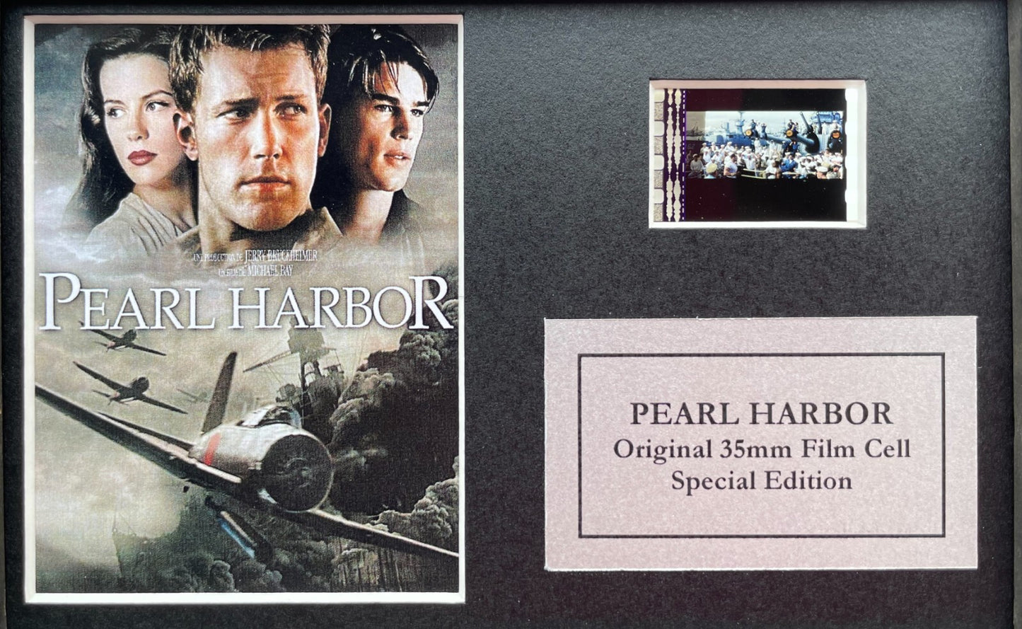 PEARL HARBOR Original Mini 35mm Film Cells set in Quality Wood Frame + COA