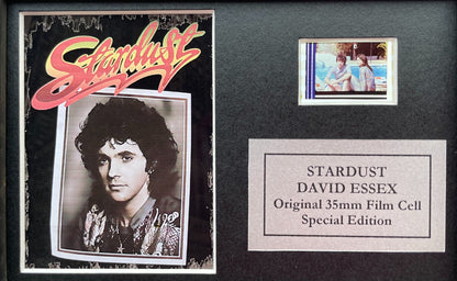 Hand crafted display featuring original Mini 35mm filmcell for STARDUST 1974 fan