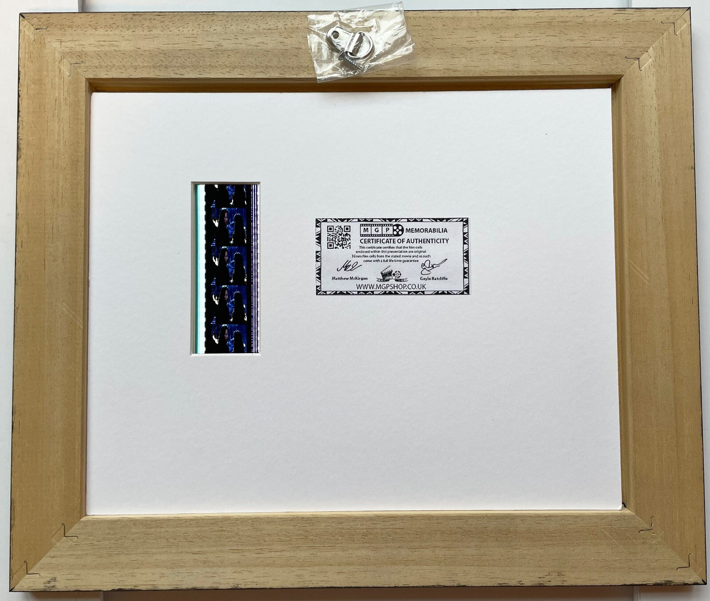 Hand crafted display featuring original 35mm film cells for VAN HELSING fans