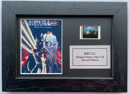 KRULL of 1983 Original Mini 35mm Film Cells set in Quality Wood Frame + COA