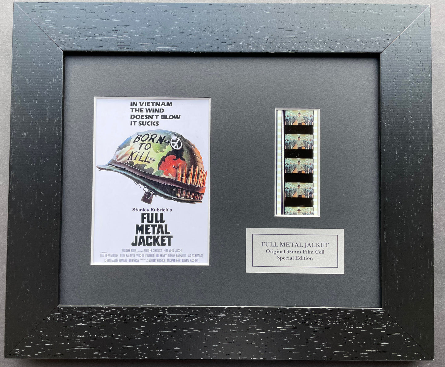 FULL METAL JACKET Original 35mm Film Cells set within Quality Wood Frame + COA v1