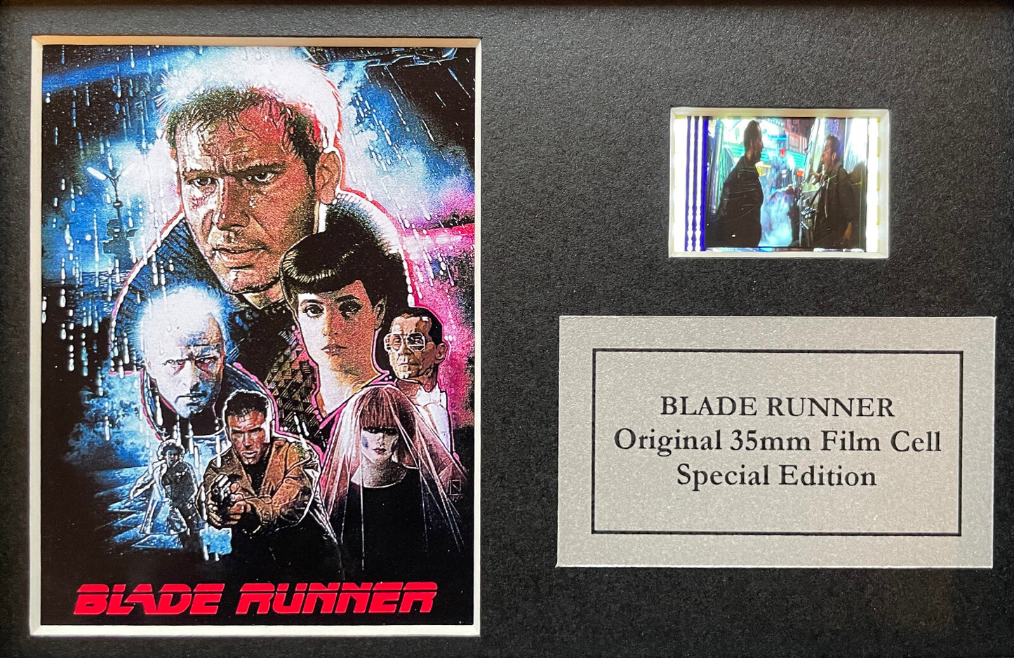 Hand crafted display featuring original Mini film cells for BLADE RUNNER fans V2