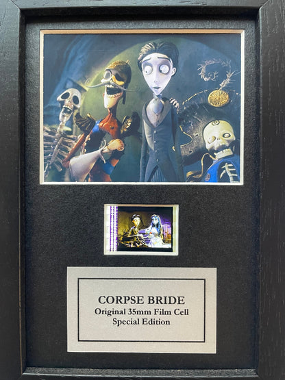 CORPSE BRIDE Original Mini 35mm Film Cells set within Quality Wood Frame + COA
