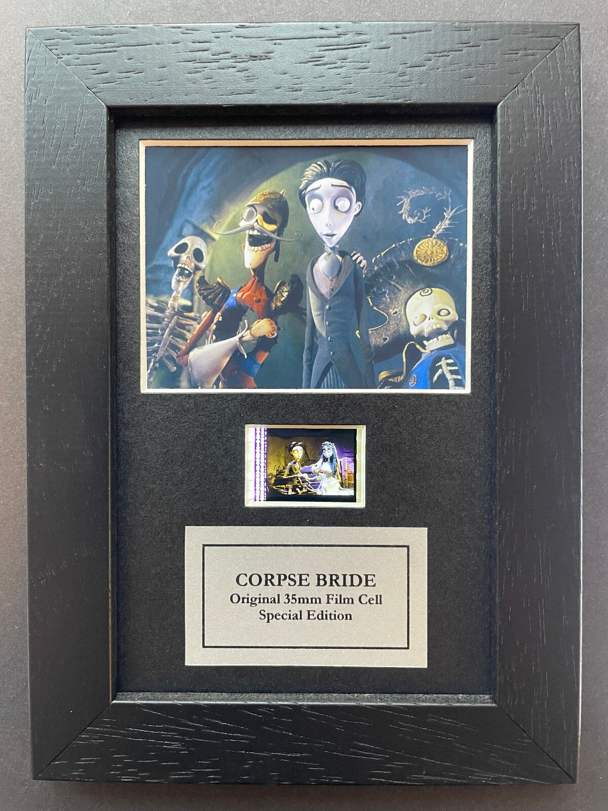 CORPSE BRIDE Original Mini 35mm Film Cells set within Quality Wood Frame + COA