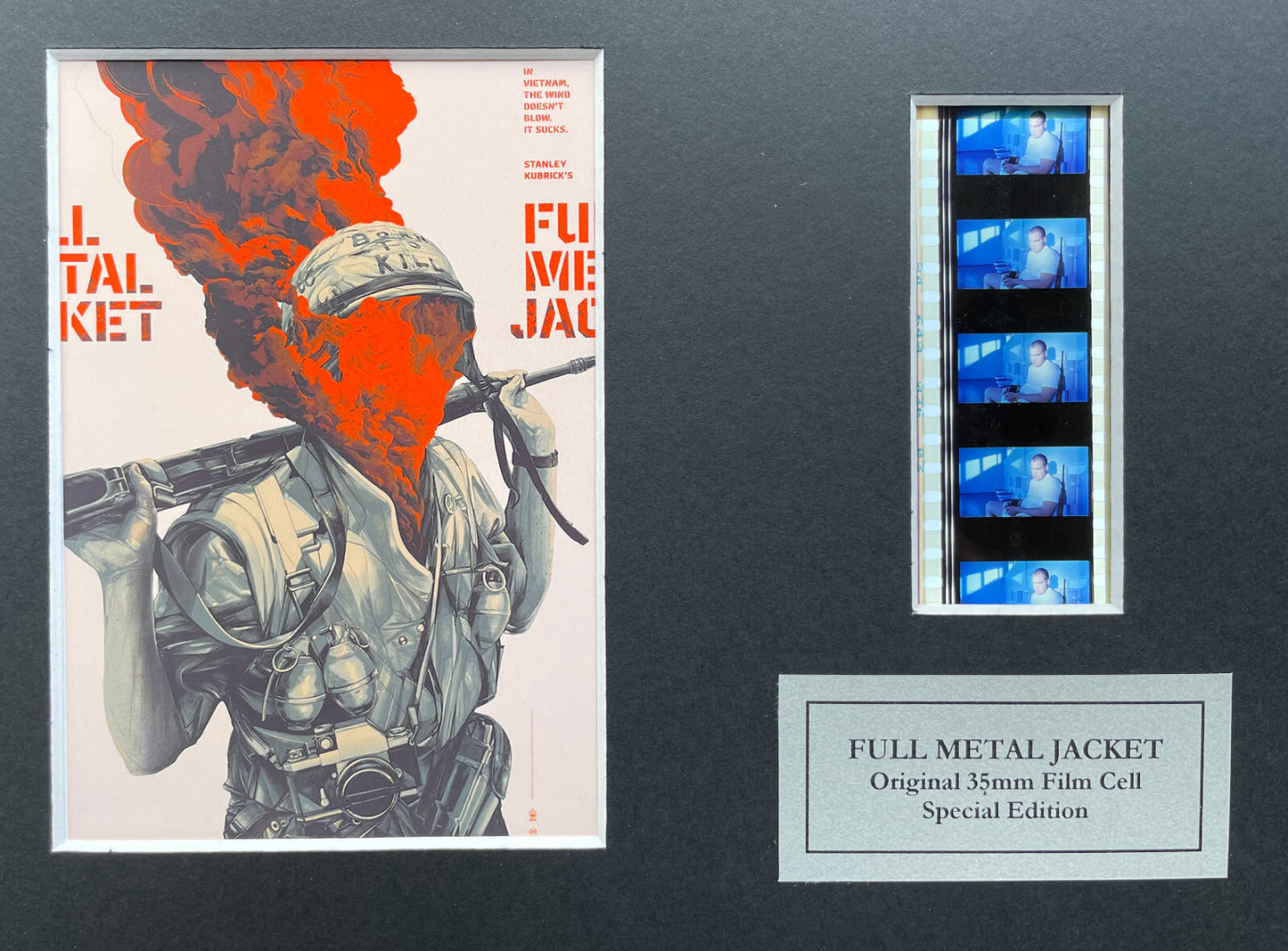 FULL METAL JACKET Original 35mm Film Cells set in Quality Wood Frame + COA v2