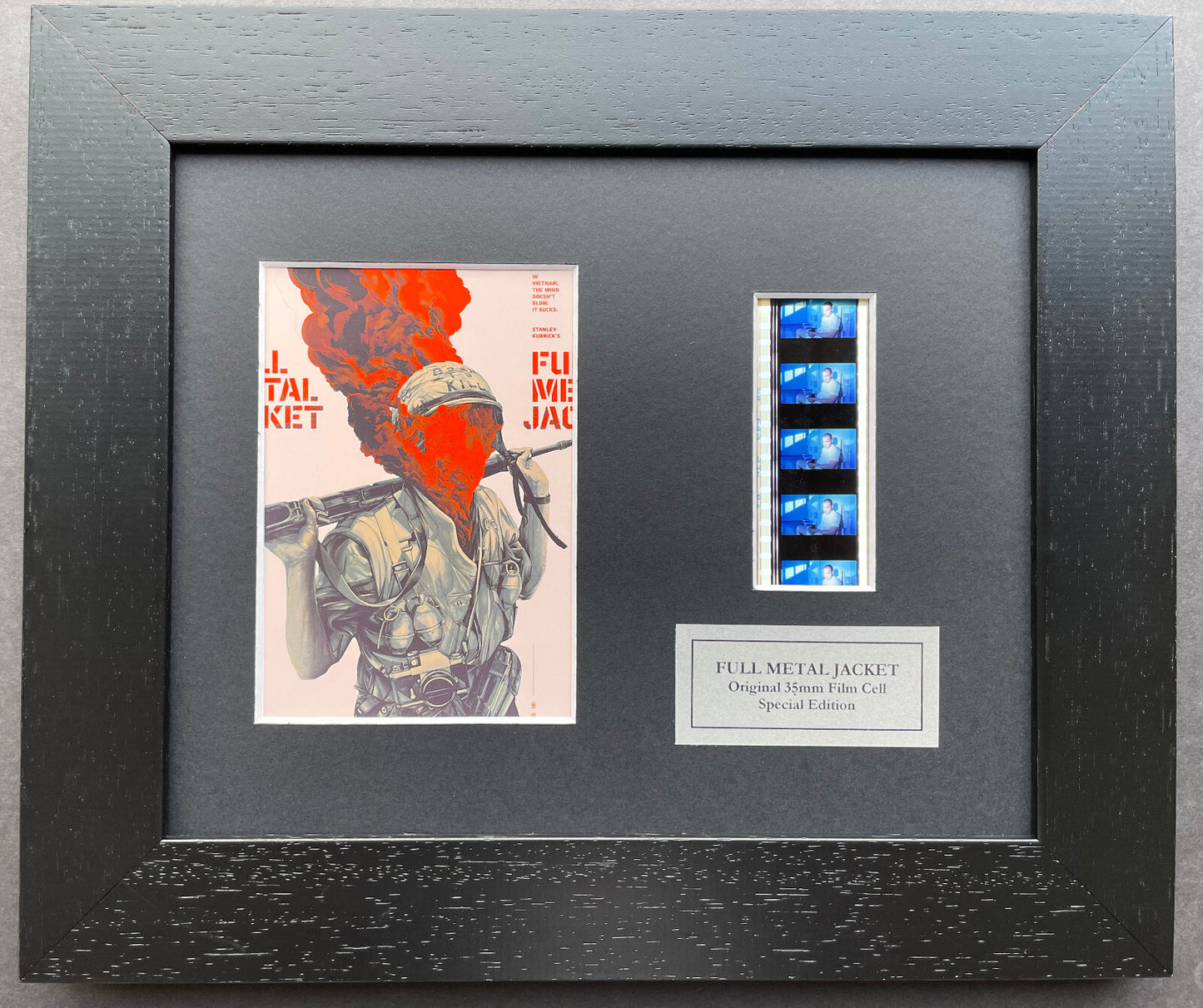 FULL METAL JACKET Original 35mm Film Cells set in Quality Wood Frame + COA v2