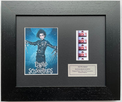 Hand crafted gift featuring original 35mm film cells for EDWARD SCISSORHANDS fans
