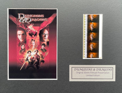 Handmade display featuring original filmcells for Dungeons & Dragons of 2000 fan