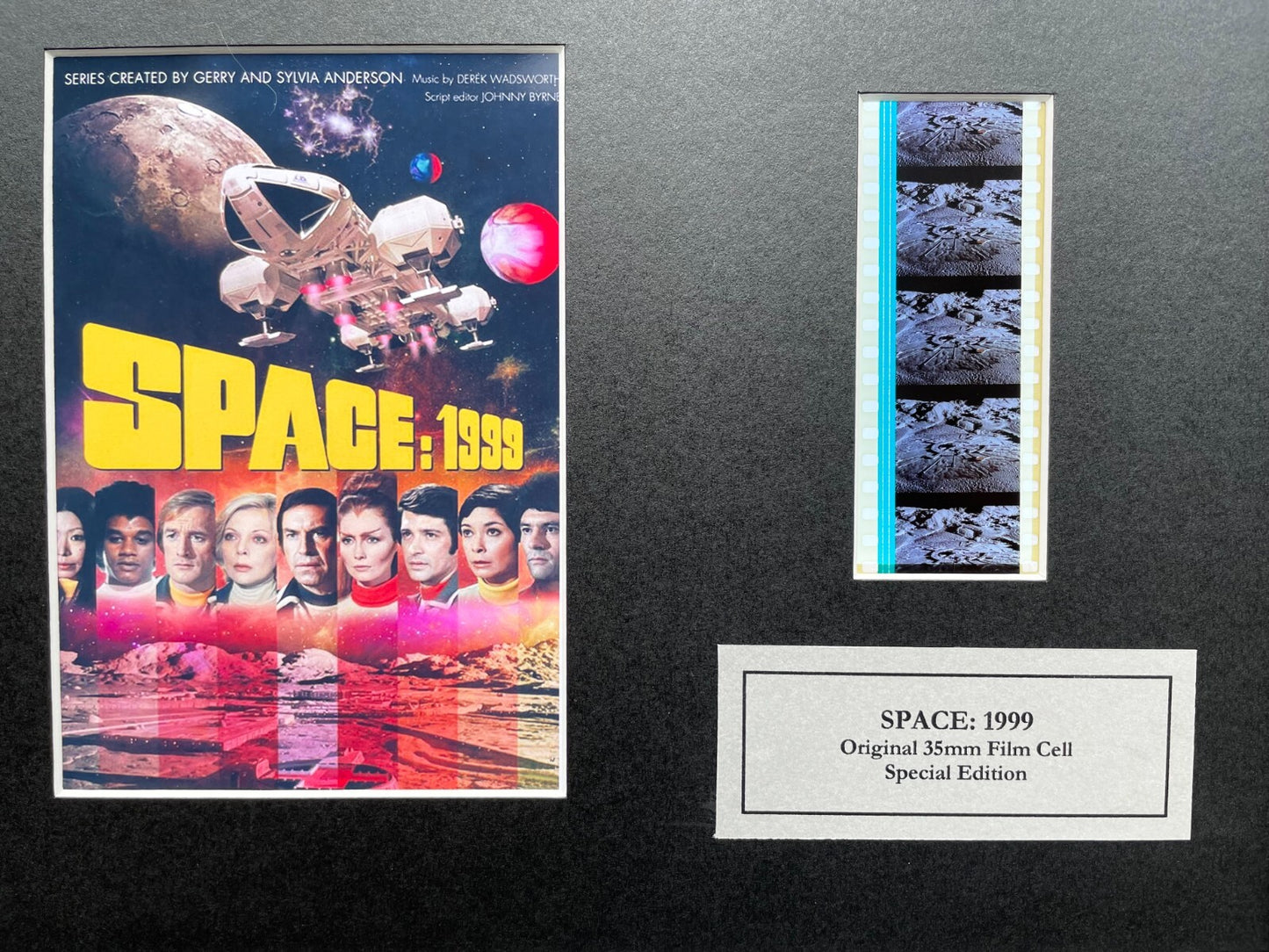 SPACE: 1999 Original 35mm Film Cells set within Quality Wood Frame + COA