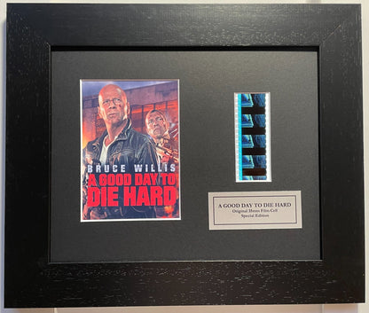 A Good Day To Die Hard Original Mini 35mm Film Cells set in Quality Wood Frame + COA
