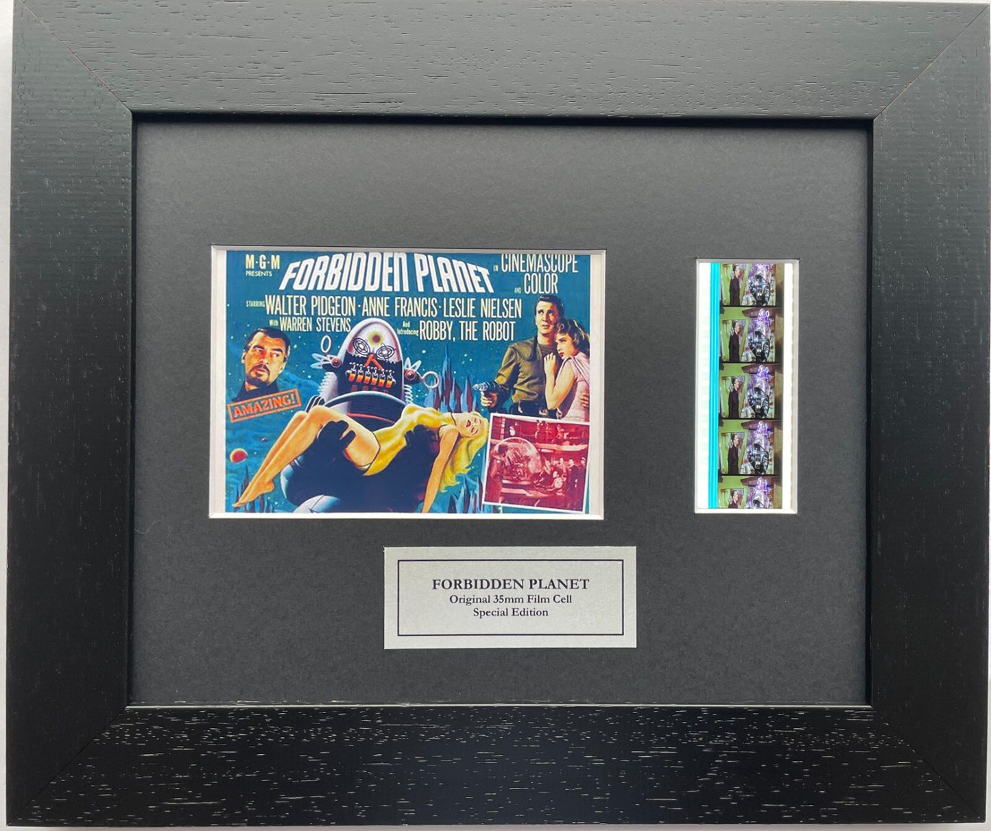 FORBIDDEN PLANET Original 35mm Film Cells set within Quality Wood Frame + COA v1