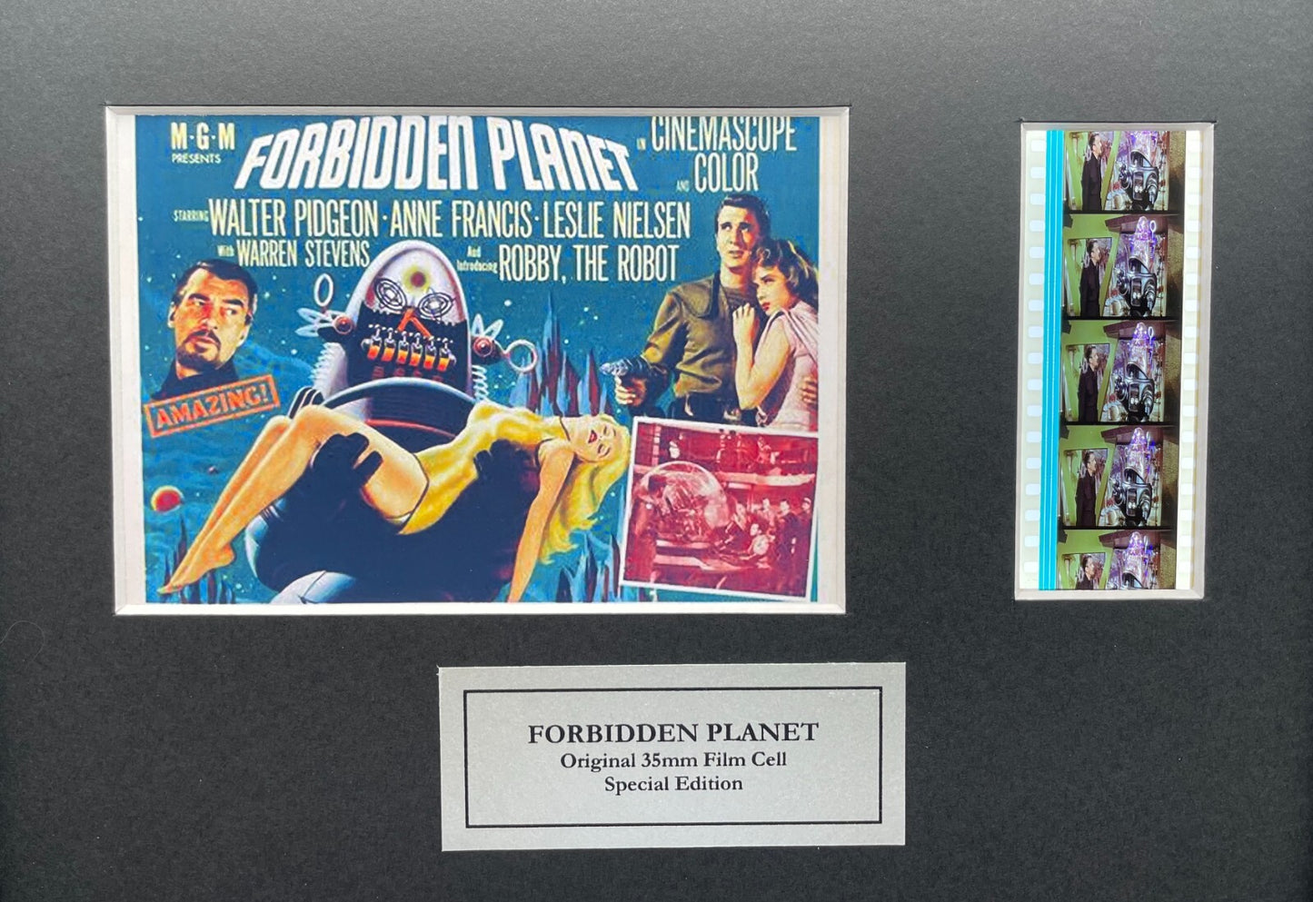 FORBIDDEN PLANET Original 35mm Film Cells set within Quality Wood Frame + COA v1