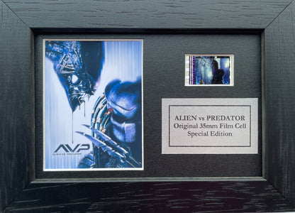 Hand crafted display featuring original Mini filmcell for ALIEN vs PREDATOR fans