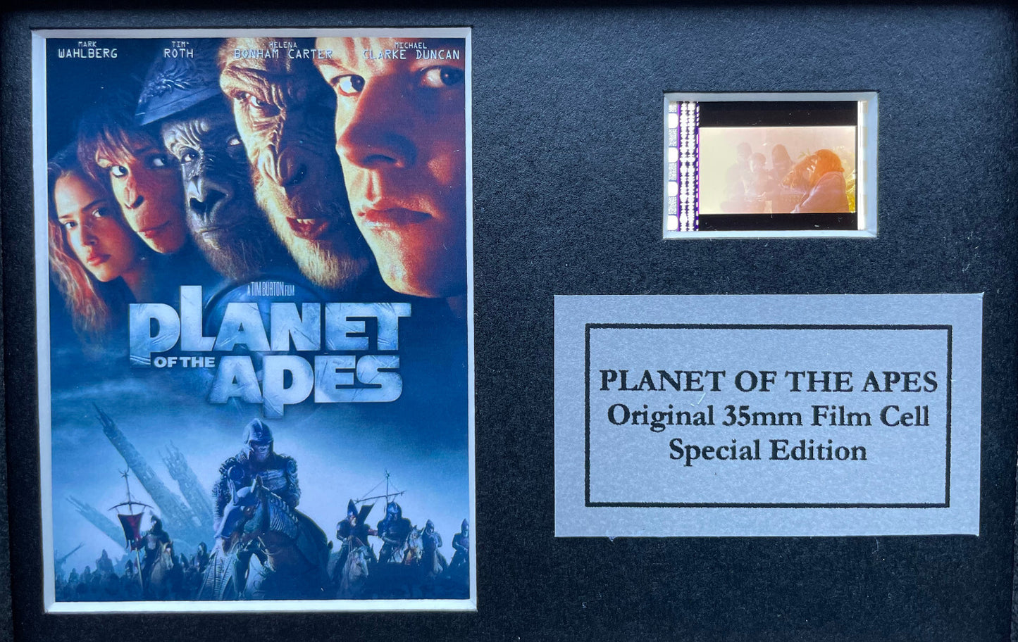 Handmade display inc original Mini film cells for PLANET of The APES 2001 fans