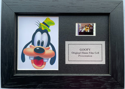 A GOOFY MOVIE Original Mini 35mm Film Cells set in Quality Wood Frame + COA