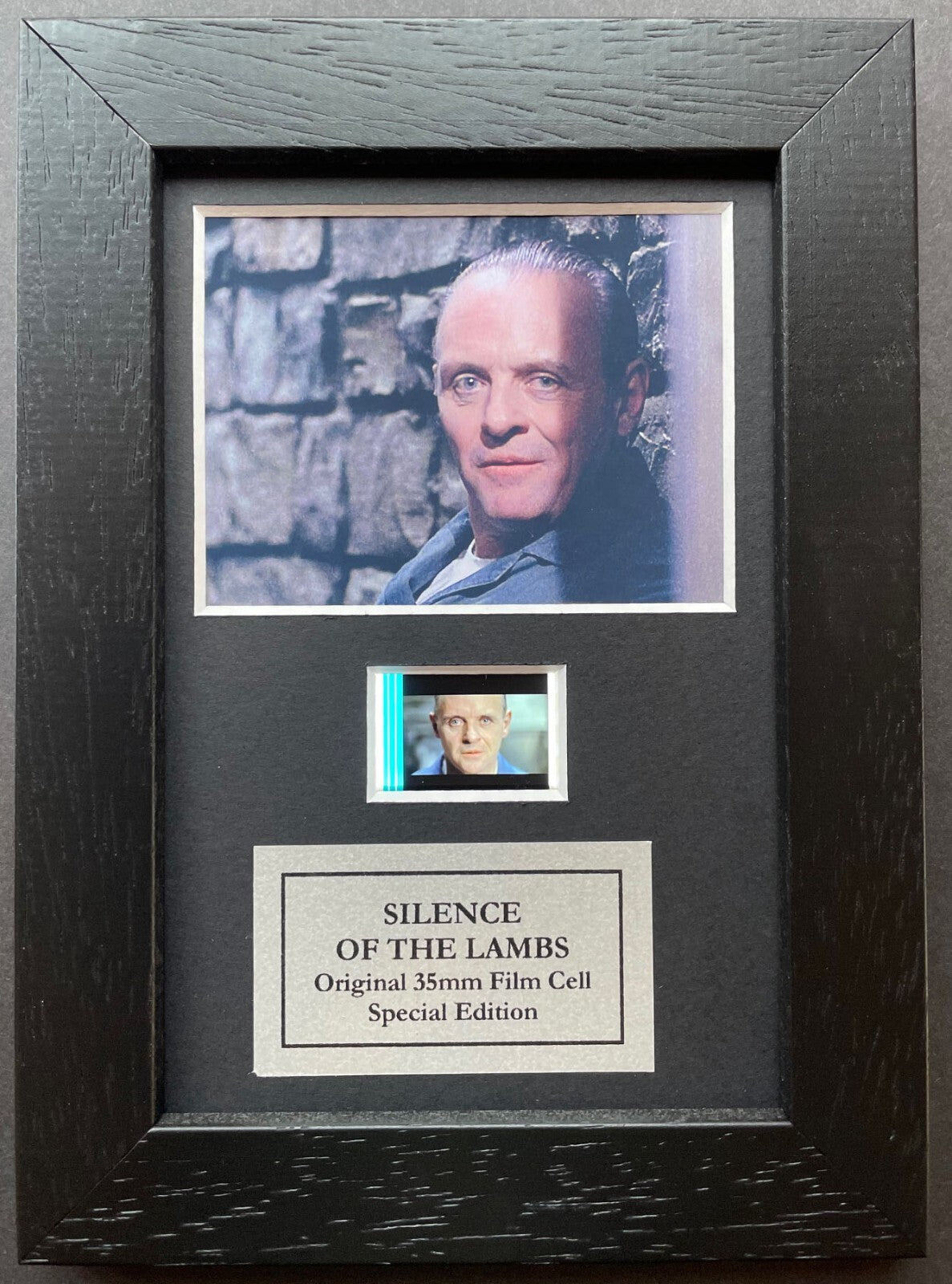 SILENCE of The LAMBS Original Mini 35mm Film Cells set in Quality Wood Frame