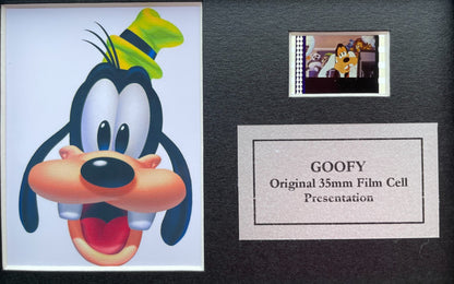 A GOOFY MOVIE Original Mini 35mm Film Cells set in Quality Wood Frame + COA