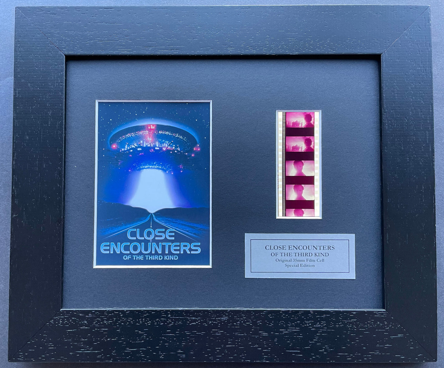 CLOSE ENCOUNTERS Original 35mm Film Cells set within Quality Wood Frame + COA v2