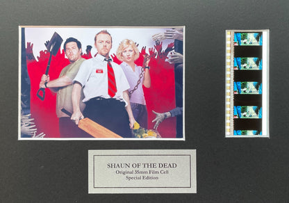 SHAUN of the DEAD Original 35mm Film Cells set within Quality Wood Frame + COA