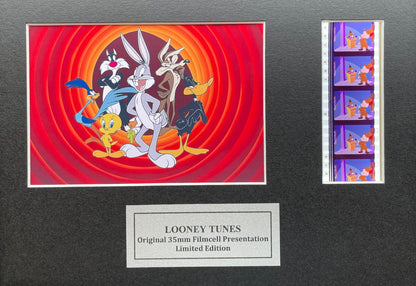 LOONEY TUNES Original 35mm Film Cells set within Quality Wood Frame + COA v3