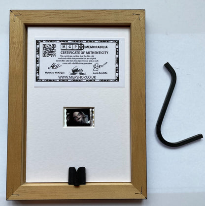 Handmade display featuring original Mini 35mm film cells for SEED OF CHUCKY fans