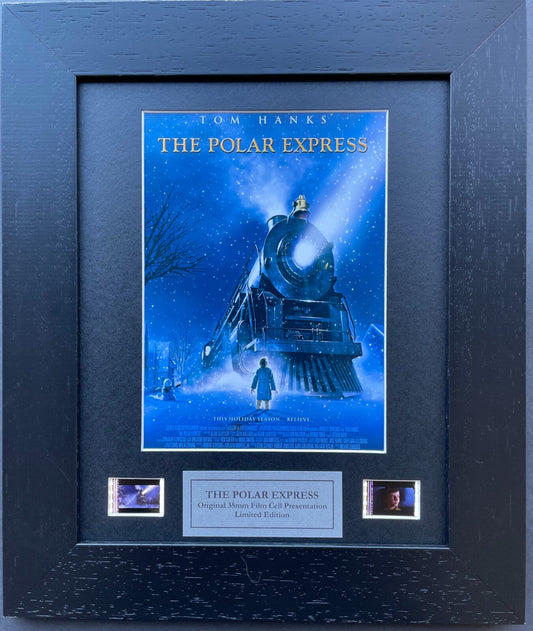 Hand crafted display featuring original film cells for a  POLAR EXPRESS fan