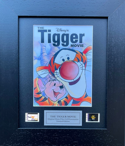 Hand crafted display featuring original 35mm filmcells for The Tigger Movie fans