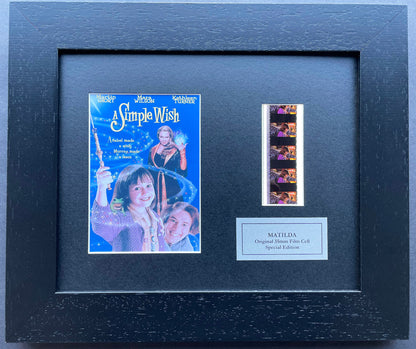 MATILDA (A Simple Wish of 1997) Original 35mm Film Cells in Quality Wood Frame