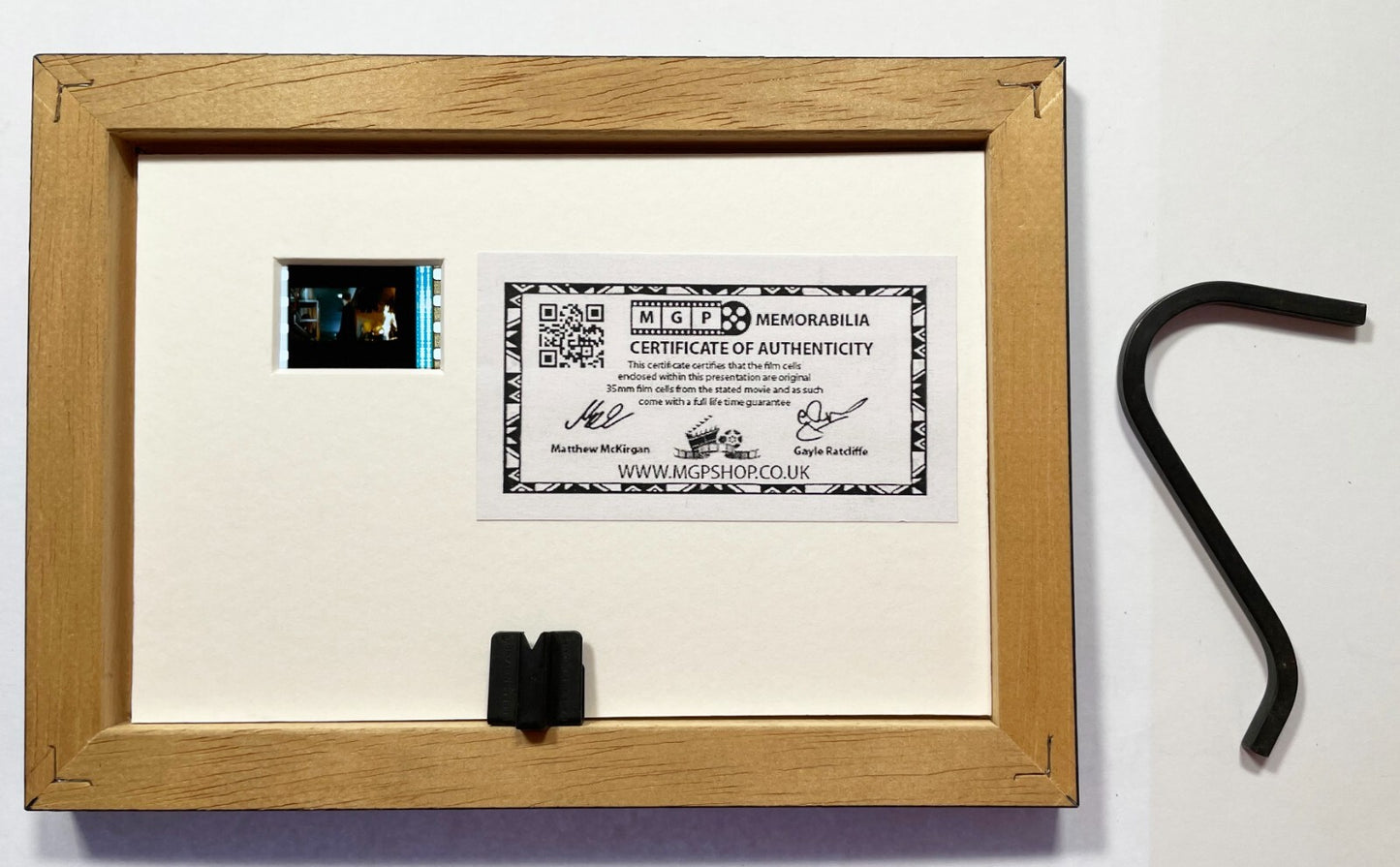 Handmade gift featuring original film cell for a A Nightmare On Elm Street fan