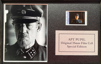 Hand crafted display featuring original Mini 35mm film cells for APT PUPIL fans