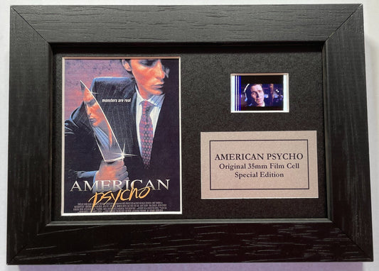 Handmade display featuring original Mini film cell for an American Psycho fan v2