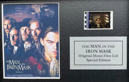 Handmade display featuring original Mini filmcells for MAN in The IRON MASK fans