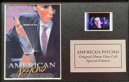 Handmade display featuring original Mini film cell for an American Psycho fan v2