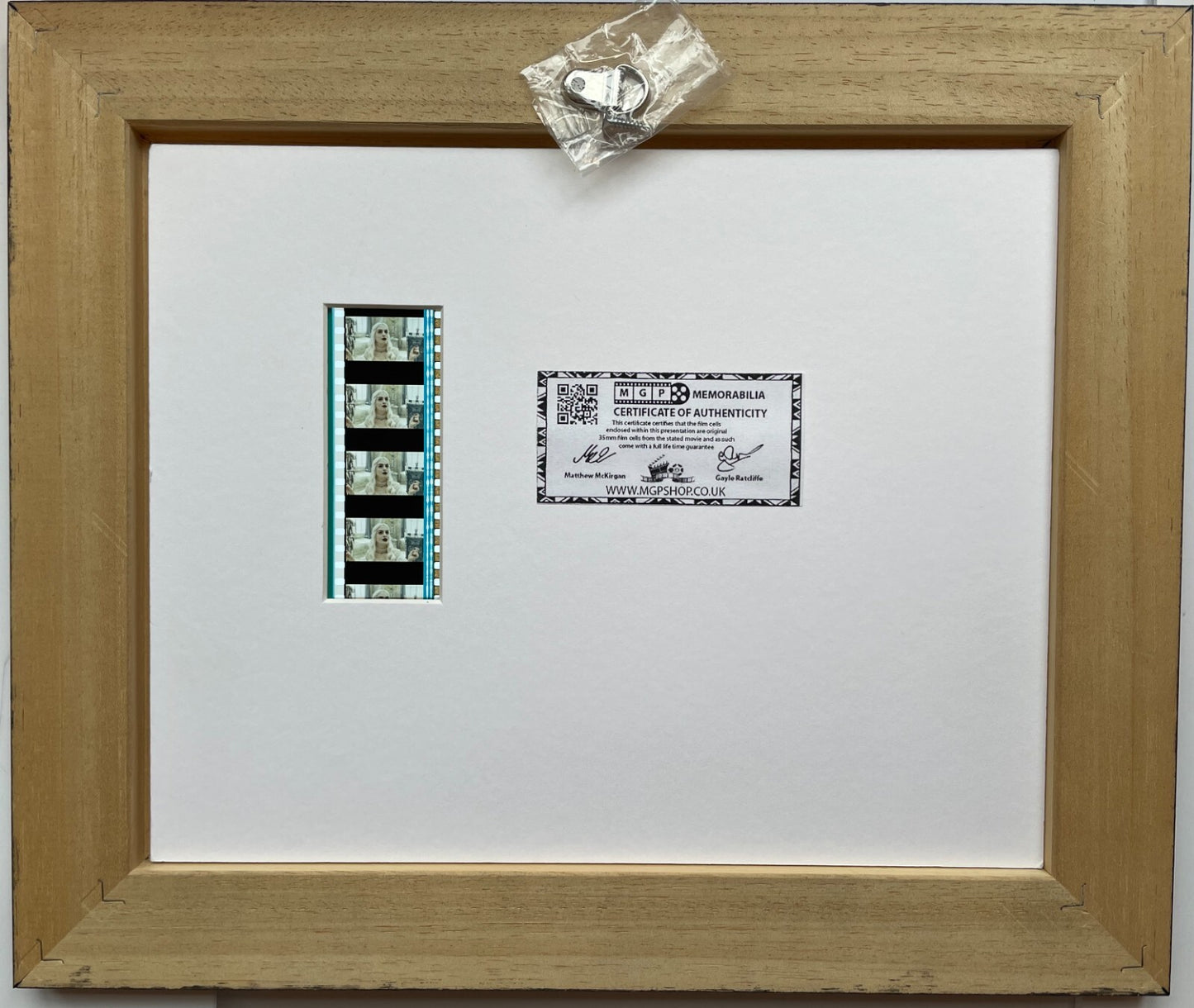 ALICE in WONDERLAND 2010 Original 35mm Film Cells set within Quality Wood Frame