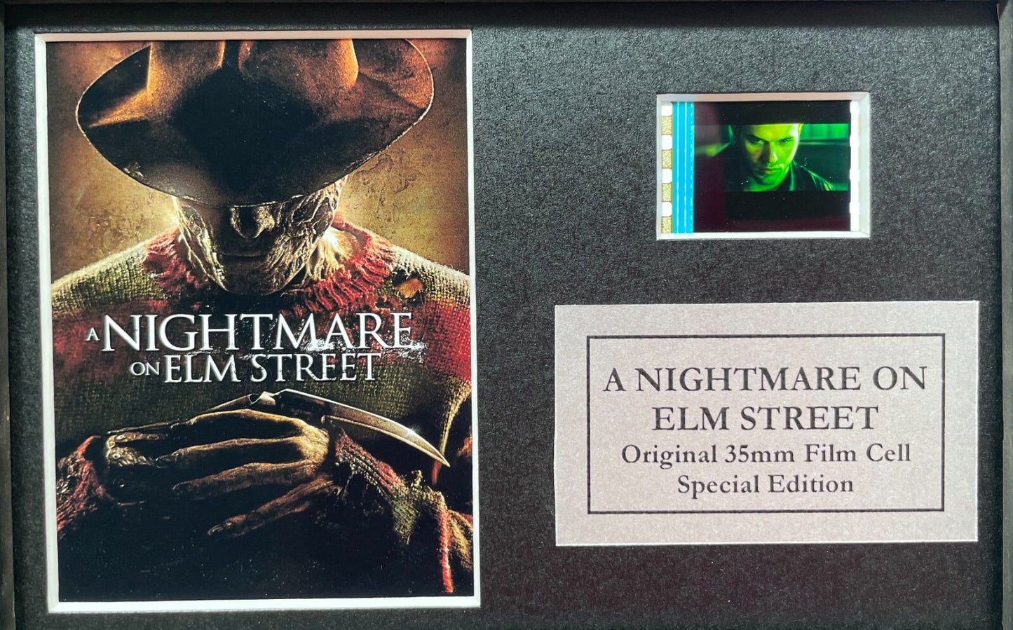 A Nightmare On Elm Street Original Mini 35mm Film Cells in Quality Wood Frame