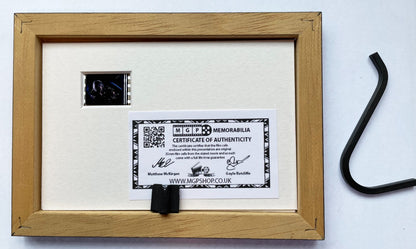 Handmade display featuring original Mini 35mm film cells for BRIDE OF CHUCKY fan