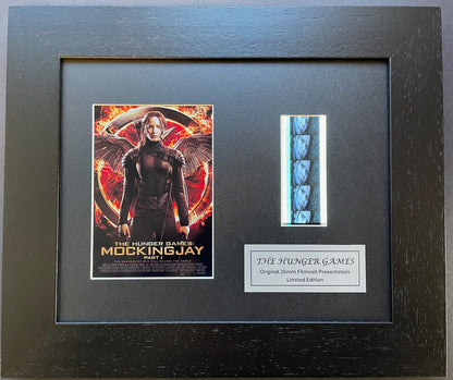 The Hunger Games 2014 Original 35mm Film Cells set in Quality Wood Frame + COA