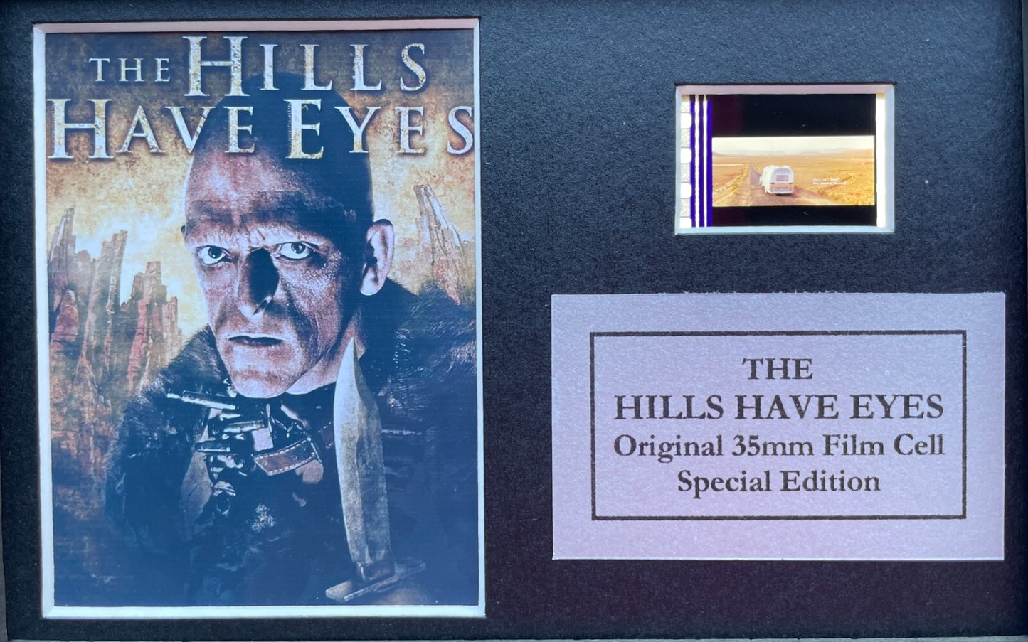 Hand Crafted display inc original Mini filmcells for The HILLS HAVE EYES fans v1