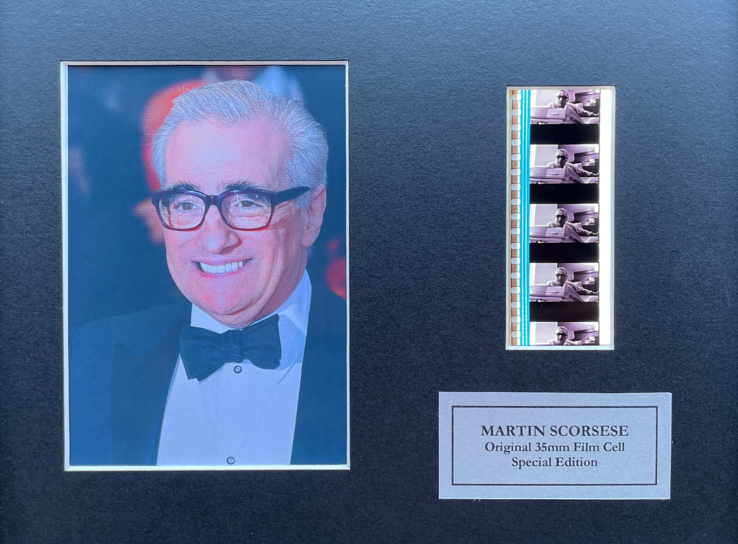 Hand crafted display featuring original film cells for a MARTIN SCORSESE fan v2