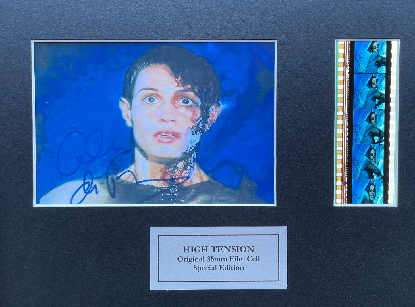 Hand crafted display featuring original 35mm film cells for HIGH TENSION fans vSR