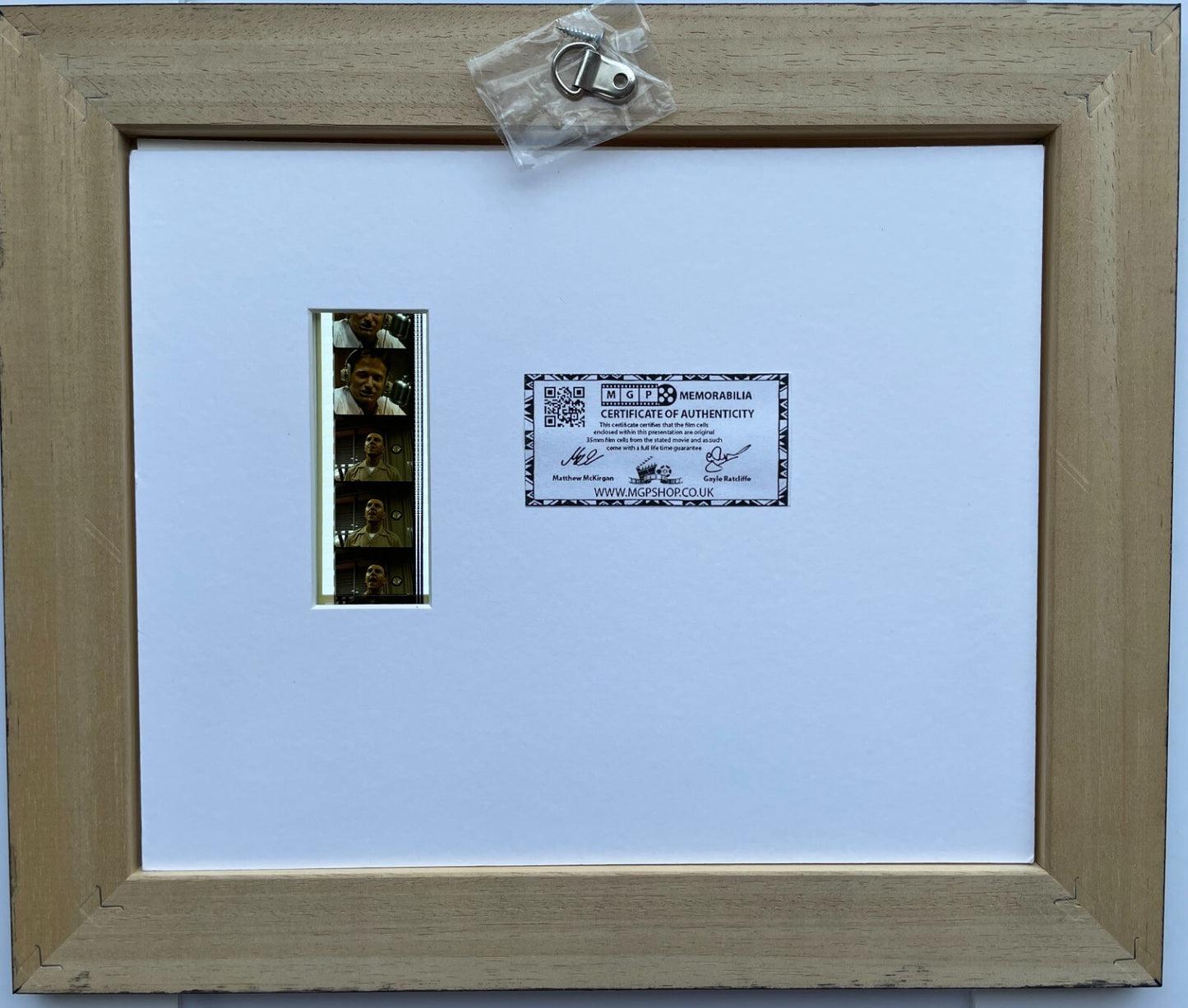 Hand crafted display featuring original film cells for GOOD MORNING VIETNAM fans