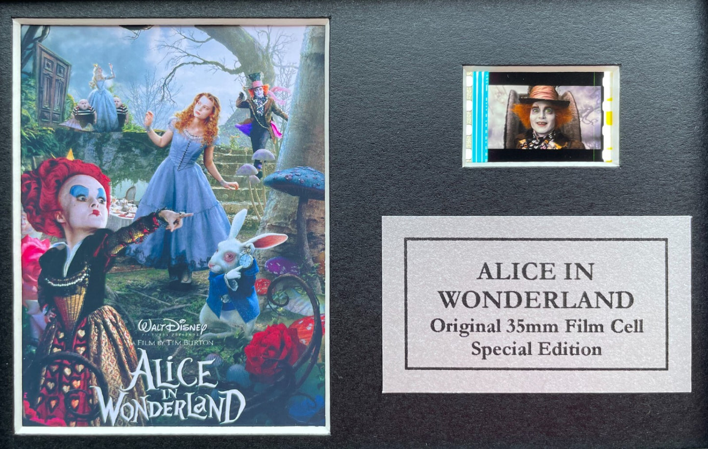 Handmade display inc original Mini 35mm film cells for ALICE IN WONDERLAND fans