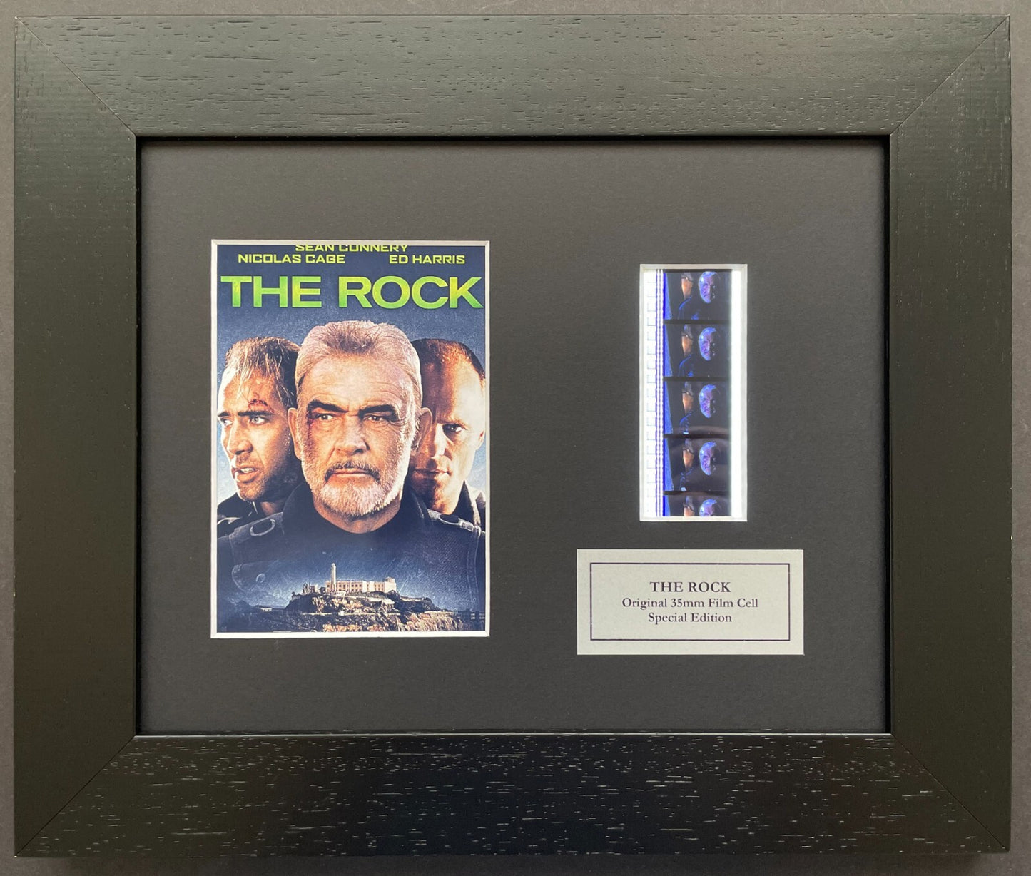 THE ROCK Original 35mm Film Cells set within Quality Wood Frame + COA