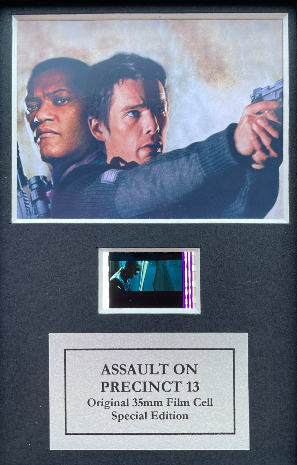 ASSAULT ON PRECINCT 13 Original Mini 35mm Film Cells in Quality Wood Frame
 v1