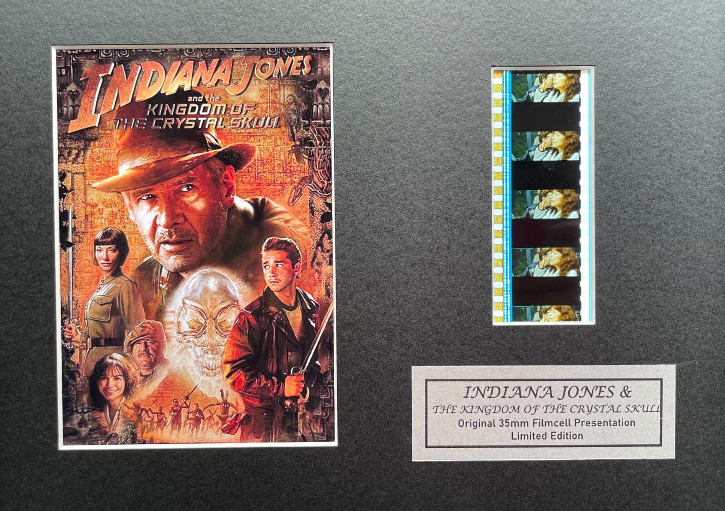INDIANA JONES (Crystal Skull) Original 35mm Film Cells set in Quality Wood Frame