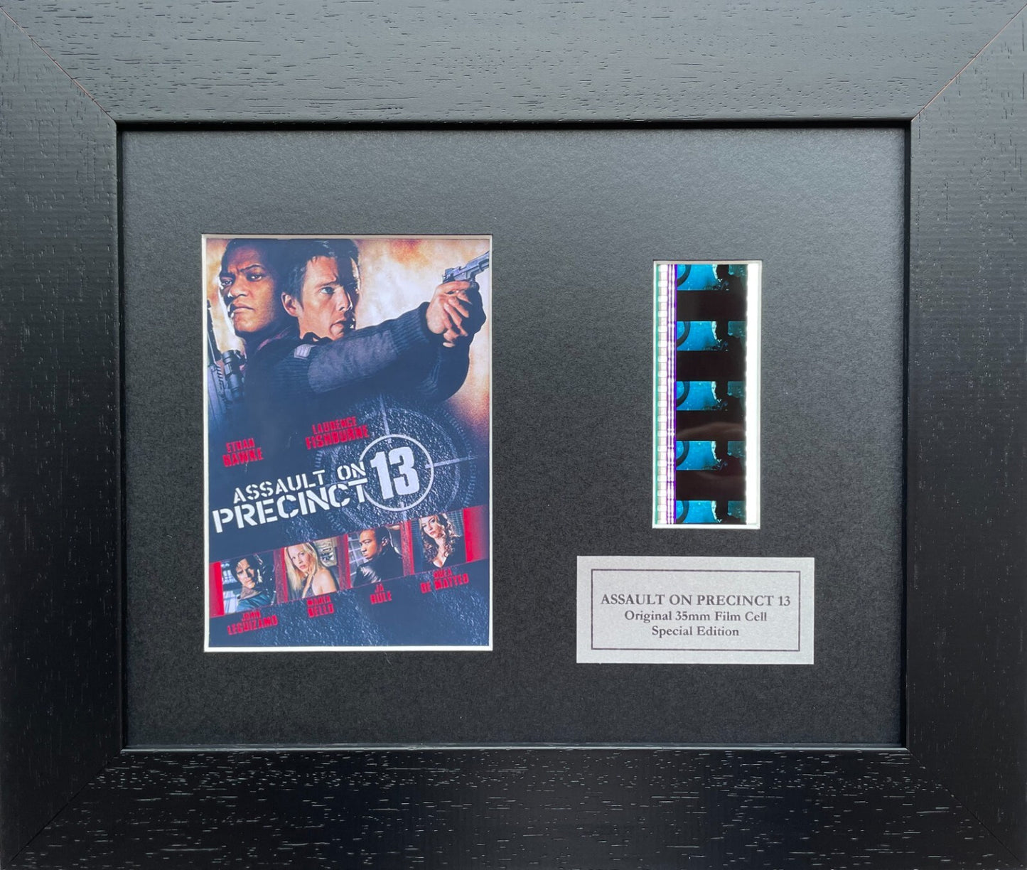 Handmade display featuring original filmcells for ASSAULT ON PRECINCT 13 fans v3