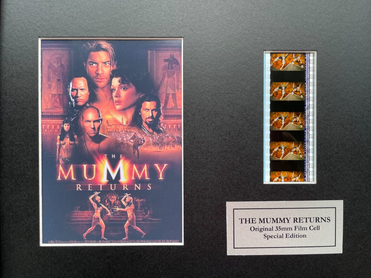 THE MUMMY RETURNS Original 35mm Film Cells set within Quality Wood Frame COA v3