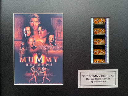 THE MUMMY RETURNS Original 35mm Film Cells set within Quality Wood Frame COA v3