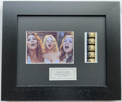 Hand crafted display featuring original 35mm film cells for DRACULA 2000 fans v2